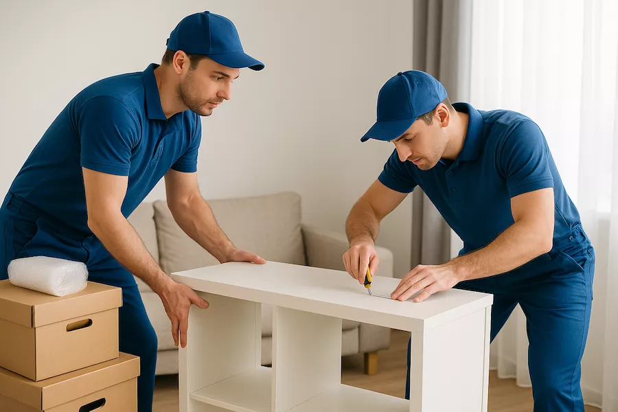 Tilläggstjänster vid flytt – nedmontering, uppackning och möbelmontering